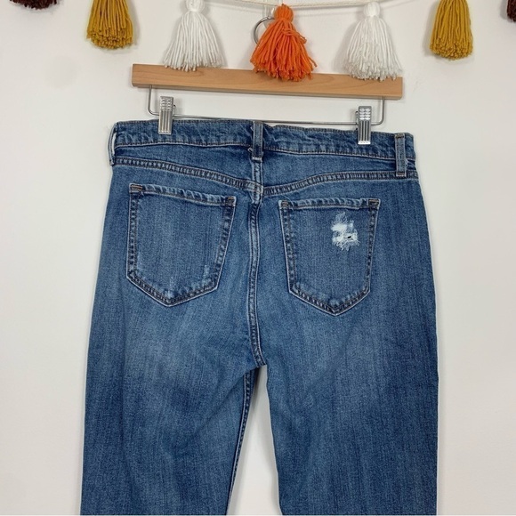 Old Navy Boyfriend Straight Leg Jeans Medium Wash Size 8 - Picture 6 of 9